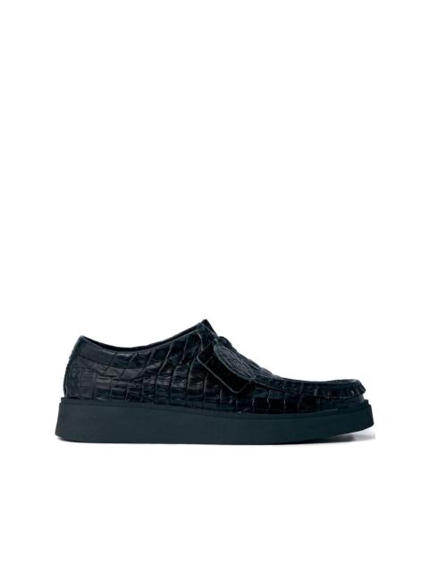 x Clarks leather derby shoes
