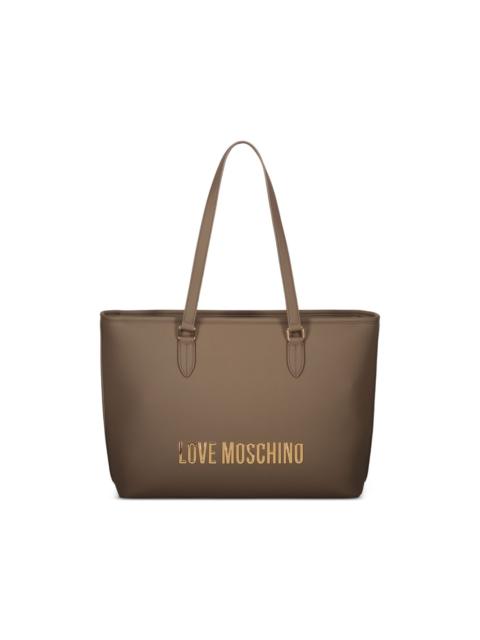 Moschino logo-plaque tote bag