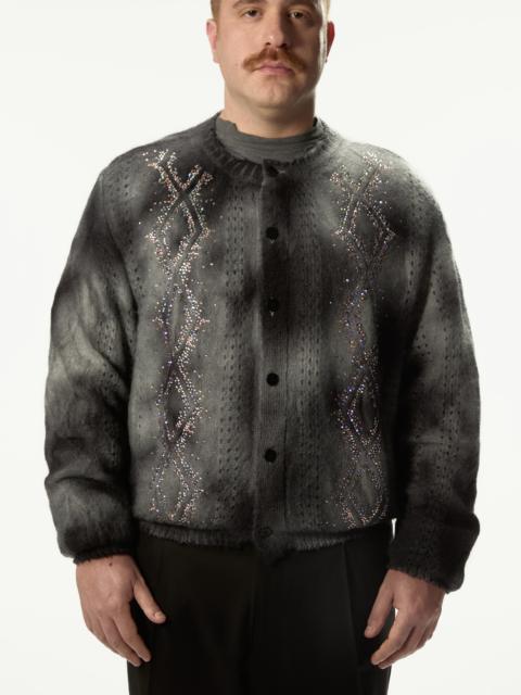 MAGLIANO Dusty Swarovski Cardigan Dark Grey
