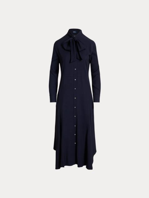 Polo Ralph Lauren Tie-Neck Twill Shirtdress