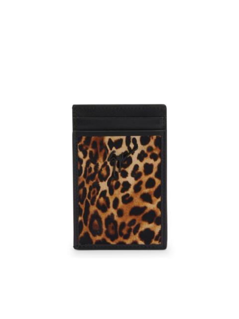 Giuseppe Zanotti Albert leopard-print cardholder