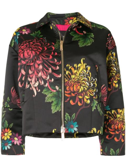 DSQUARED2 floral print bomber jacket