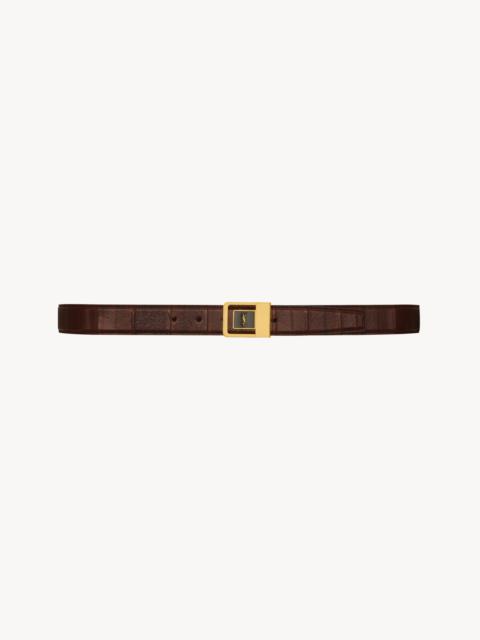 SAINT LAURENT LA 66 BELT IN EEL
