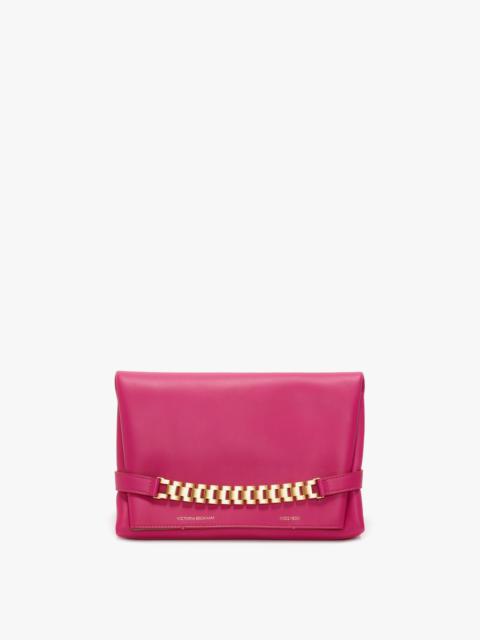 Victoria Beckham Chain Pouch Bag In Fuchsia Leather