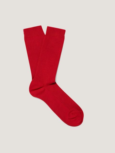 Sunspel Cotton Ribbed Socks