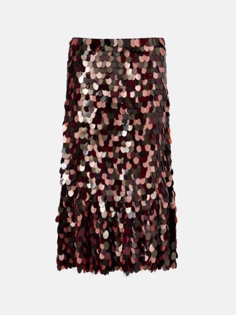 Dries Van Noten Sequined midi skirt