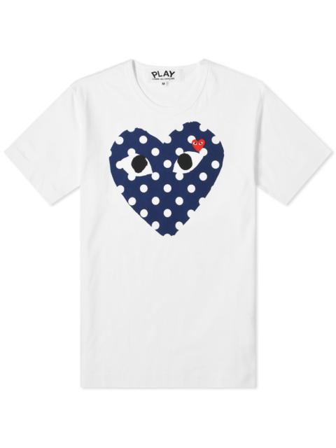 Comme des Garçons PLAY Comme des Garcons Play Polka Dot Heart Tee