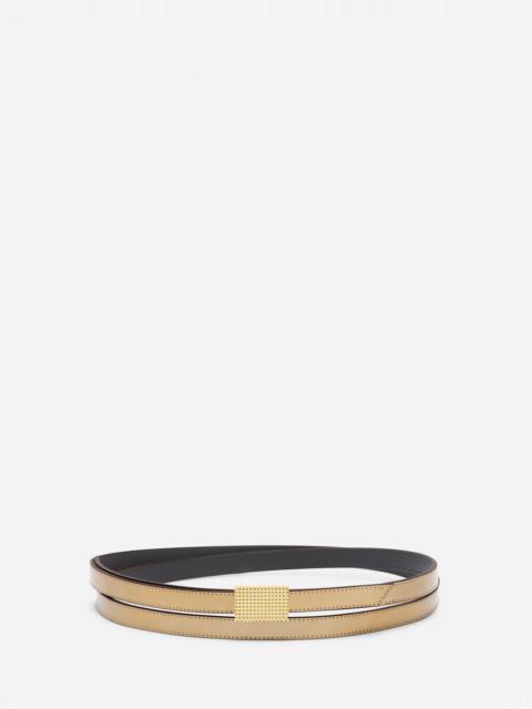 Lanvin CONCERTO BELT IN METALLIC LEATHER