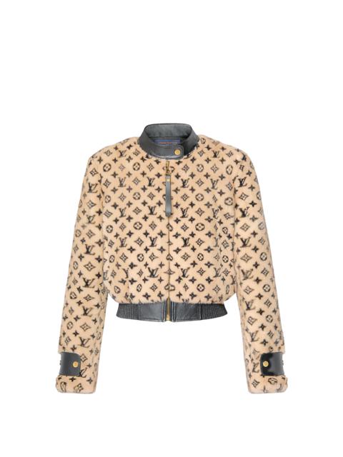 Louis Vuitton Monogram Mink Bomber Jacket