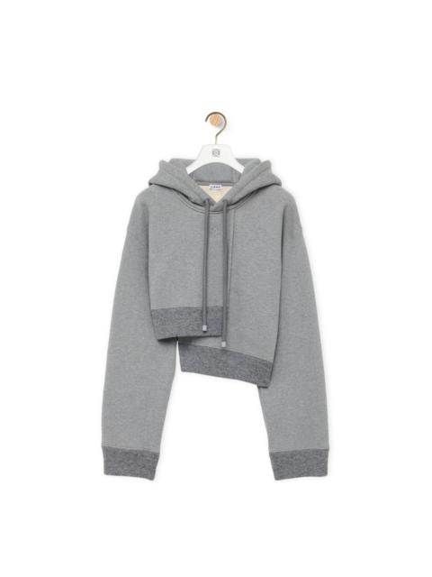 Loewe Asymmetric hoodie in cotton