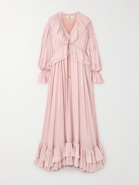 Chloé Ruffled Silk-chiffon Gown
