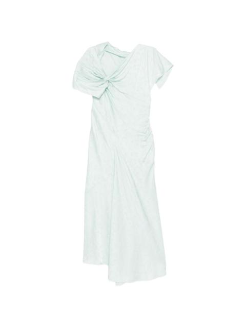 Victoria Beckham asymmetric twist midi dress
