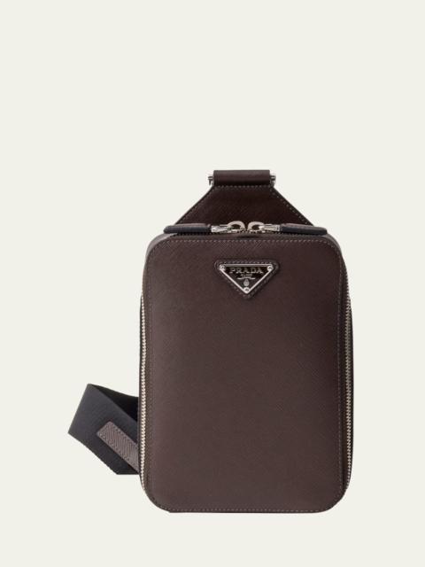 Prada Men's Saffiano Leather Sling Backpack