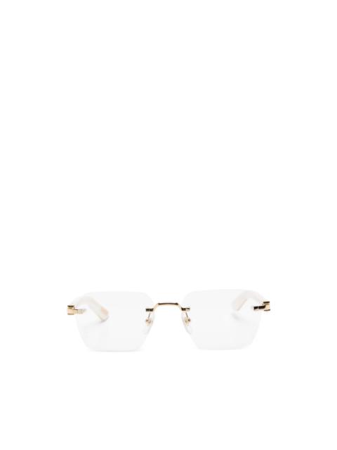 Cartier rimless-frame glasses