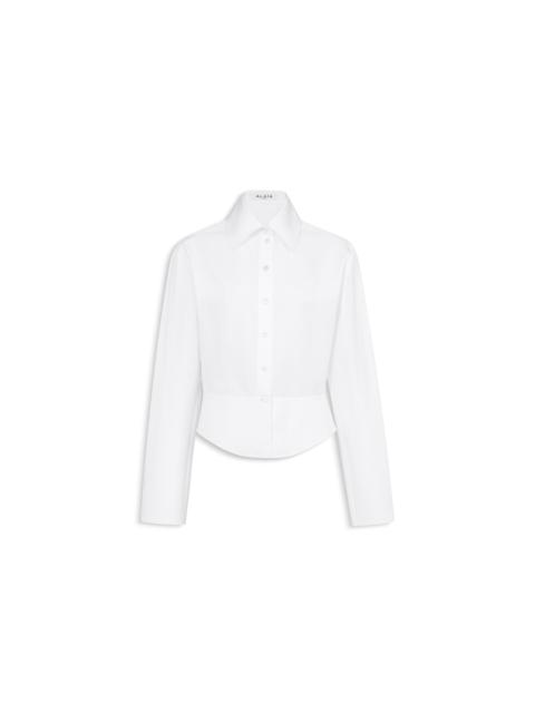 Alaïa COTTON POPLIN BASQUE SHIRT