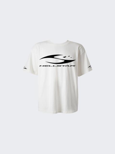 HELLSTAR H Cursive Logo Tee White