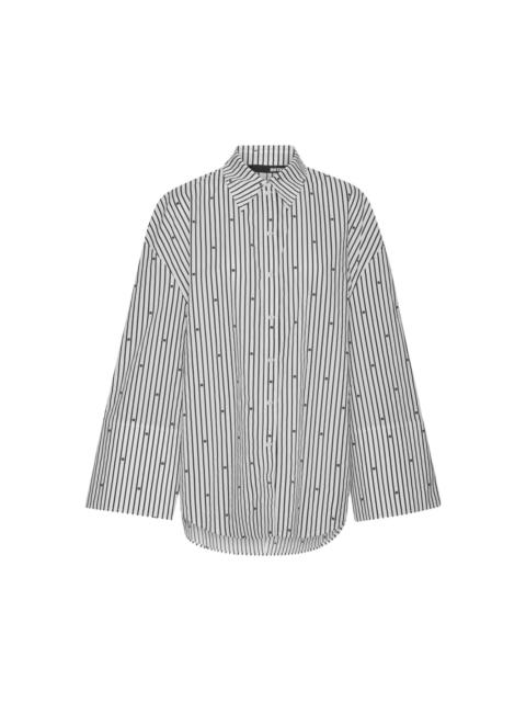 ROTATE stripe-pattern shirt
