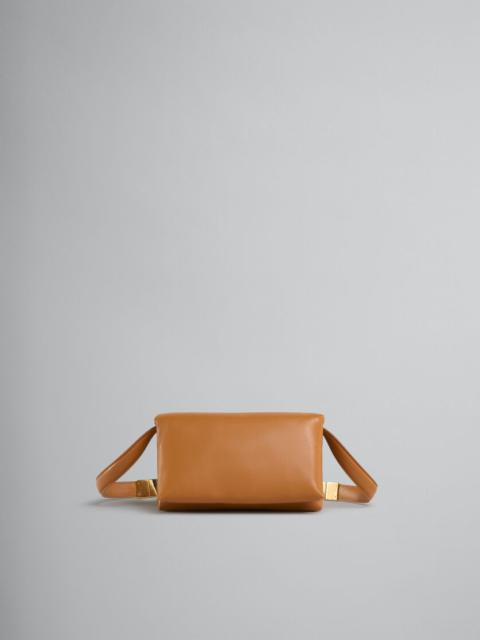 Marni SMALL BROWN CALFSKIN PRISMA BAG
