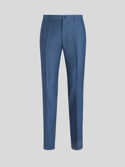 Etro LINEN TROUSERS WITH TUCKS