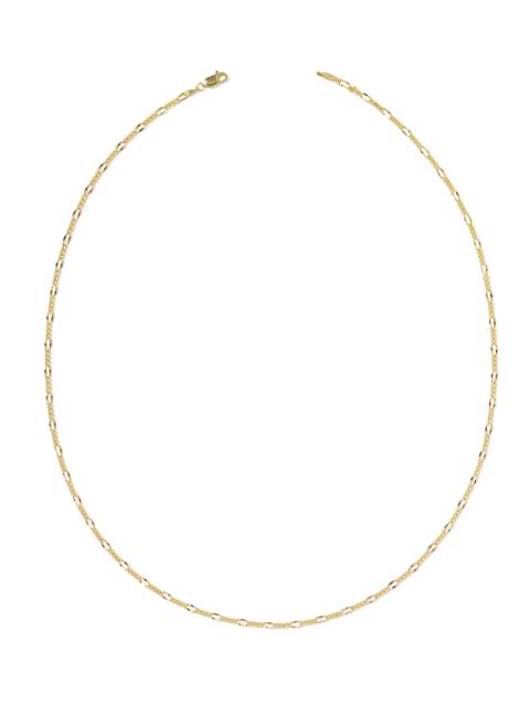 KENDRA SCOTT Thin Figaro 18k Gold Vermeil Chain Necklace