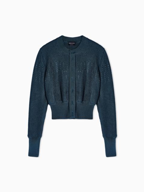 GIORGIO ARMANI SILK CARDIGAN