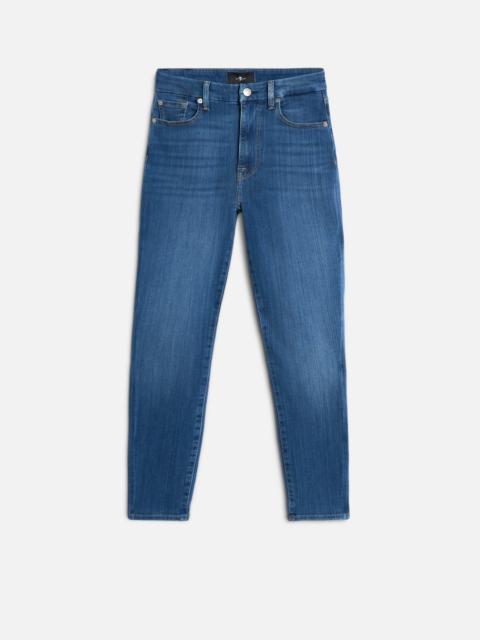 7 For All Mankind Slim Illusion High Waist Ankle Skinny in Love Story
