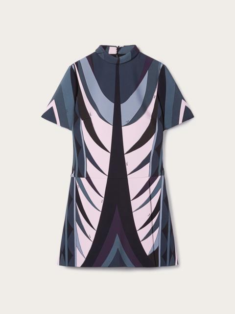 PUCCI VOLUTE PRINT FLARED DRESS