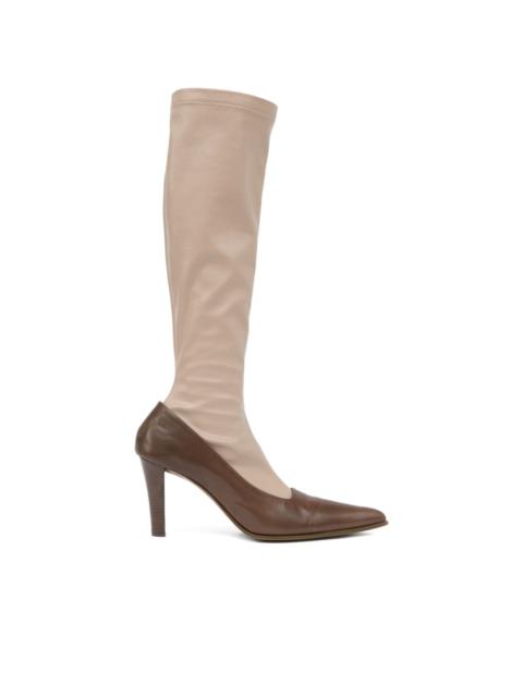 MM6 Maison Margiela knee-high leather boots