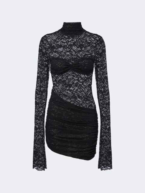 BANANHOT Francisca ruched lace minidress