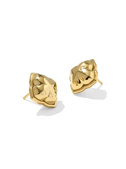 KENDRA SCOTT Dira 18k Gold Vermeil Metal Stud Earrings