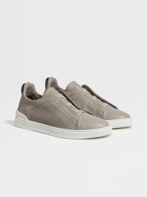 ZEGNA LIGHT GREY SECONDSKIN TRIPLE STITCH™ SNEAKERS