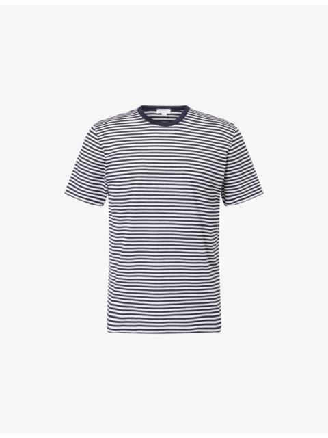 Sunspel Striped Crewneck Cotton T-Shirt