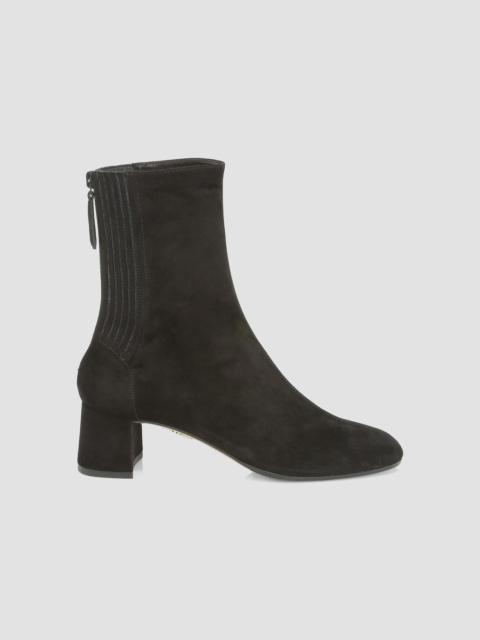 AQUAZZURA Women's ​Saint Honore 50MM Suede Booties - Black