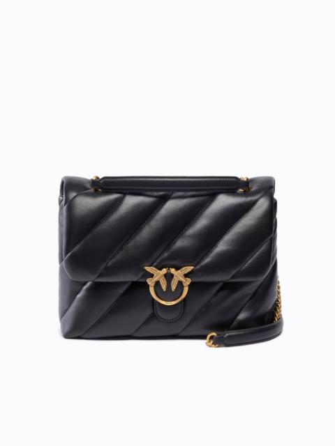 PINKO LARGE LOVE BAG PUFF MAXI QUILT NEW BUCKLE SHOULDER BAG