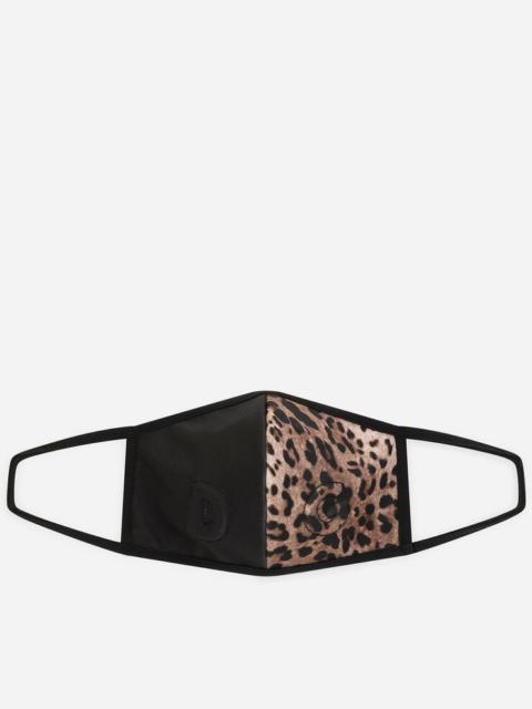 Dolce & Gabbana Leopard-print face mask