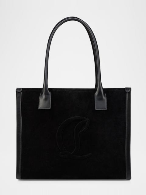 Christian Louboutin Men's By My Side Reversed Calf Leather Large Tote Bag