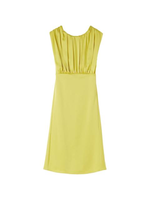 Jil Sander IVORY VISCOSE BLEND DRESS | REVERSIBLE