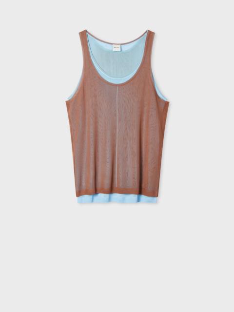 Paul Smith Women's Brown Double Layer Knitted Vest