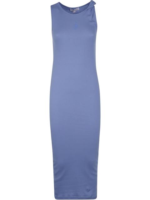 JW Anderson embroidered twisted-strap maxi dress