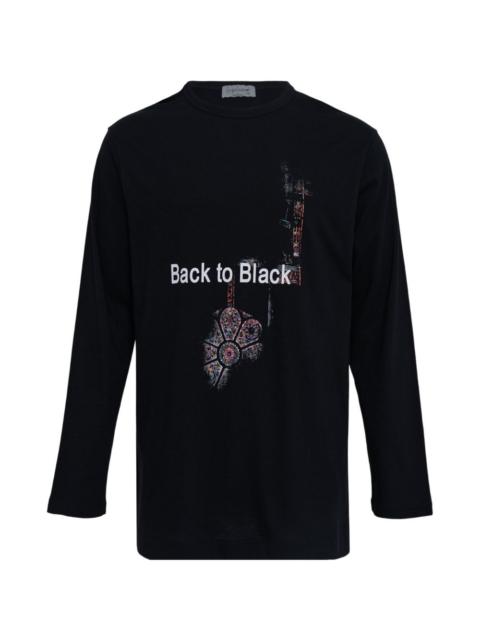 Yohji Yamamoto long-sleeve graphic T-shirt