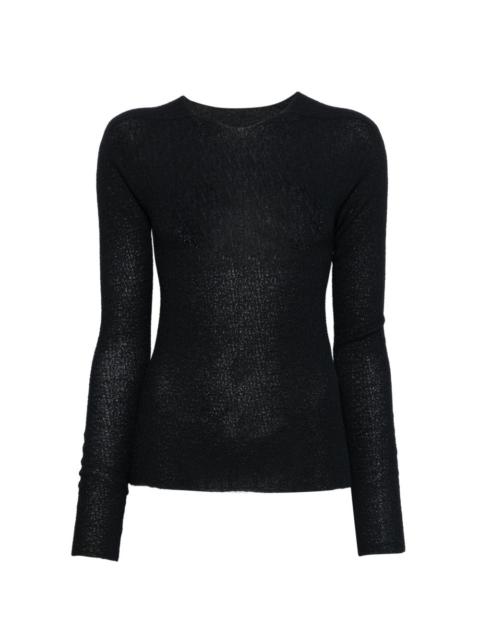 ISSEY MIYAKE round-neck long-sleeve top