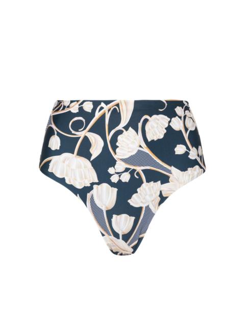 Agua by Agua Bendita Magenta Perla floral-print bikini bottoms