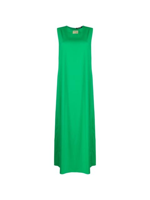 Raf Simons logo-patch virgin wool maxi dress