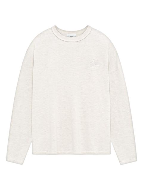 Rhude Cotton Long Sleeve Tee "Oatmeal" RHPS24TT06012530 OAT