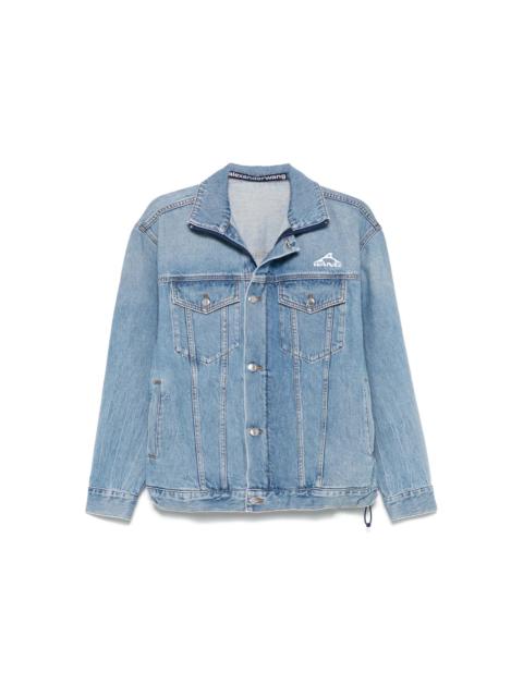 Alexander Wang Alexander Wang 5 Pocket Track Jacket Vintage Light Indigo