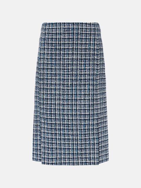 Etro tweed midi skirt
