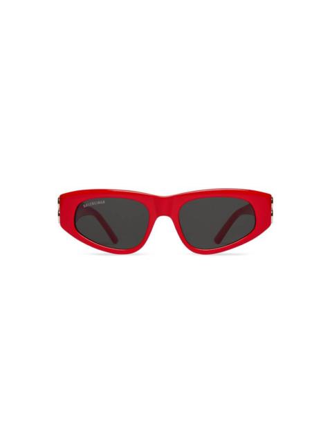 Women's Dynasty D-frame Sunglasses in Red