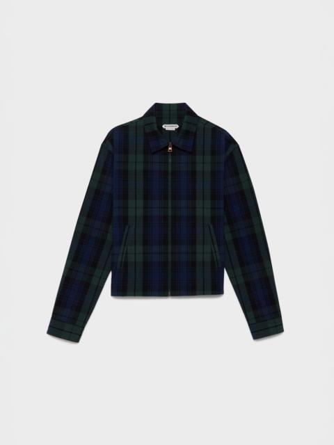 JW Anderson WOMENS FRONT ZIP BLOUSON IN NAVY & GREEN