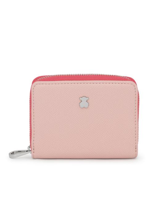 TOUS Medium pink and beige New Dubai Change purse