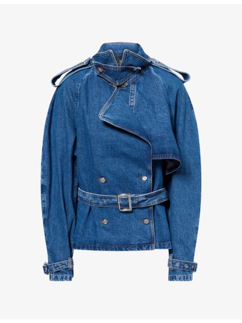 ANINE BING Pascale Double-Breasted Denim Jeans